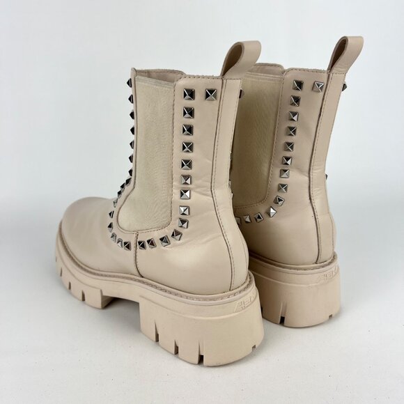 Ash Womens Lenny Studded Leather Chelsea Boots Whisper Cream size EU 38 US 7.5 8 - Picture 8 of 16